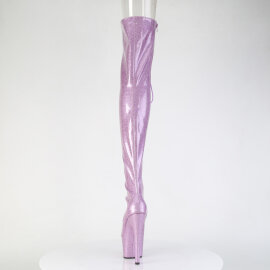 Pleaser ADORE-3021GP Stivali Sopra Il Ginocchio Con Plateau Vernice Glitter Viola EU-44 / US-14