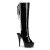 Pleaser DELIGHT-2018 Stivali - Vernice Nero/Nero EU-40 / US-10