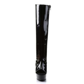Pleaser DELIGHT-2018 Stivali - Vernice Nero/Nero EU-41 /...