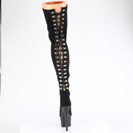 Pleaser ADORE-3063 Stivali Sopra Il Ginocchio Con Plateau Nero EU-35 / US-5