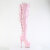 Pleaser ADORE-3063 Stivali Sopra Il Ginocchio Con Plateau Vernice Glitter Rosa EU-39 / US-9