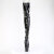 Pleaser ADORE-3850 Stivali Sopra Il Ginocchio Con Plateau Vernice Nero EU-36 / US-6