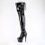 Pleaser ADORE-3850 Stivali Sopra Il Ginocchio Con Plateau Vernice Nero EU-36 / US-6