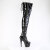 Pleaser ADORE-3850 Stivali Sopra Il Ginocchio Con Plateau Vernice Nero EU-40 / US-10