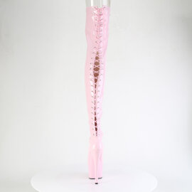 Pleaser ADORE-3850 Stivali Sopra Il Ginocchio Con Plateau Vernice Glitter Rosa EU-38 / US-8