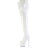 Pleaser ADORE-3850 Stivali Sopra Il Ginocchio Con Plateau Vernice Bianco EU-38 / US-8