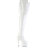 Pleaser ADORE-3850 Stivali Sopra Il Ginocchio Con Plateau Vernice Bianco EU-38 / US-8