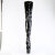 Pleaser ADORE-4000SLT Stivali Sopra Il Ginocchio Con Plateau Vernice Nero EU-36 / US-6