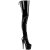 Pleaser ADORE-4000SLT Stivali Sopra Il Ginocchio Con Plateau Vernice Nero EU-40 / US-10