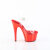 Pleaser ADORE-708 Sandali Con Plateau Cromato Trasparente Rosso EU-35 / US-5