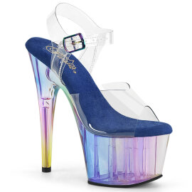 Pleaser ADORE-708HT Sandali Con Plateau Trasparente Fumo...