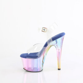 Pleaser ADORE-708HT Sandali Con Plateau Trasparente Fumo Multicolore EU-38 / US-8