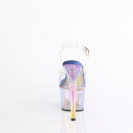 Pleaser ADORE-708HT Sandali Con Plateau Trasparente Fumo Multicolore EU-38 / US-8