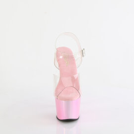 Pleaser ADORE-708LQ Sandali Con Plateau Trasparente Holo...