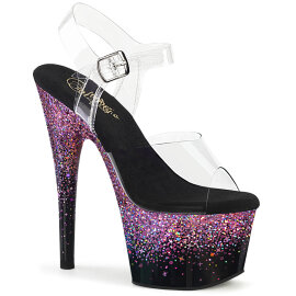 Pleaser ADORE-708SS Sandali Con Plateau Trasparente...