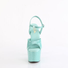 Pleaser ADORE-709GP Sandali Con Plateau Vernice Glitter Verde Blu EU-36 / US-6
