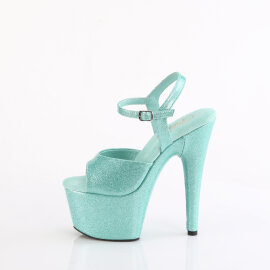 Pleaser ADORE-709GP Sandali Con Plateau Vernice Glitter Verde Blu EU-37 / US-7
