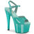 Pleaser ADORE-709GP Sandali Con Plateau Vernice Glitter Verde Blu EU-38 / US-8