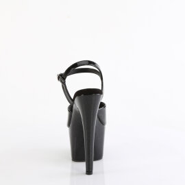 Pleaser ADORE-709GP Sandali Con Plateau Vernice Glitter Nero EU-35 / US-5