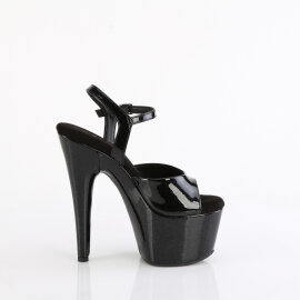 Pleaser ADORE-709GP Sandali Con Plateau Vernice Glitter Nero EU-35 / US-5