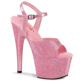 Pleaser ADORE-709GP Sandali Con Plateau Vernice Glitter Rosa EU-37 / US-7