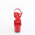 Pleaser ADORE-709GP Sandali Con Plateau Vernice Glitter Rosso EU-37 / US-7
