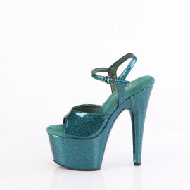 Pleaser ADORE-709GP Sandali Con Plateau Vernice Glitter Verde EU-44 / US-14