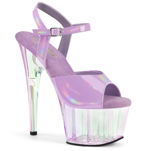 Pleaser ADORE-709HT Sandali Con Plateau Holo Fumo Viola EU-39 / US-9
