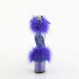 Pleaser ADORE-724F Sandali Con Plateau Trasparente Blu...