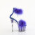 Pleaser ADORE-724F Sandali Con Plateau Trasparente Blu EU-35 / US-5