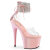 Pleaser ADORE-724RS Sandali Con Plateau Trasparente Strass Rosa EU-35 / US-5