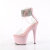 Pleaser ADORE-724RS Sandali Con Plateau Trasparente Strass Rosa EU-38 / US-8