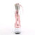 Pleaser ADORE-724RS Sandali Con Plateau Trasparente Strass Rosa Trasparente EU-35 / US-5