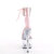 Pleaser ADORE-724RS Sandali Con Plateau Trasparente Strass Rosa Trasparente EU-35 / US-5