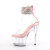 Pleaser ADORE-724RS Sandali Con Plateau Trasparente Strass Rosa Trasparente EU-38 / US-8