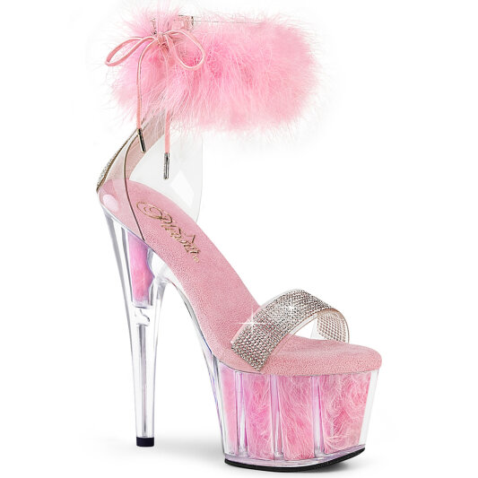 Pleaser ADORE-727F Sandali Con Plateau Trasparente Rosa EU-35 / US-5