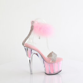 Pleaser ADORE-727F Sandali Con Plateau Trasparente Rosa EU-37 / US-7