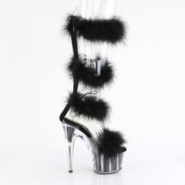Pleaser ADORE-728F Sandali Con Plateau Trasparente Nero EU-37 / US-7