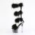 Pleaser ADORE-728F Sandali Con Plateau Trasparente Nero EU-37 / US-7