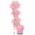 Pleaser ADORE-728F Sandali Con Plateau Trasparente Rosa Trasparente EU-38 / US-8