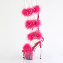 Pleaser ADORE-728F Sandali Con Plateau Trasparente Rosa EU-38 / US-8