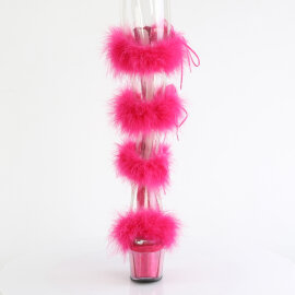 Pleaser ADORE-728F Sandali Con Plateau Trasparente Rosa EU-36 / US-6