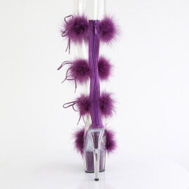 Pleaser ADORE-728F Sandali Con Plateau Trasparente Viola EU-37 / US-7
