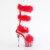 Pleaser ADORE-728F Sandali Con Plateau Trasparente Rosso EU-37 / US-7
