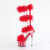 Pleaser ADORE-728F Sandali Con Plateau Trasparente Rosso EU-38 / US-8