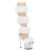 Pleaser ADORE-728F Sandali Con Plateau Trasparente Bianco EU-35 / US-5