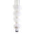 Pleaser ADORE-728F Sandali Con Plateau Trasparente Bianco EU-35 / US-5