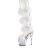 Pleaser ADORE-728F Sandali Con Plateau Trasparente Bianco EU-35 / US-5