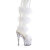 Pleaser ADORE-728F Sandali Con Plateau Trasparente Bianco EU-35 / US-5
