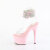 Pleaser ADORE-791-2RS Sandali Con Plateau Trasparente Strass Rosa EU-38 / US-8